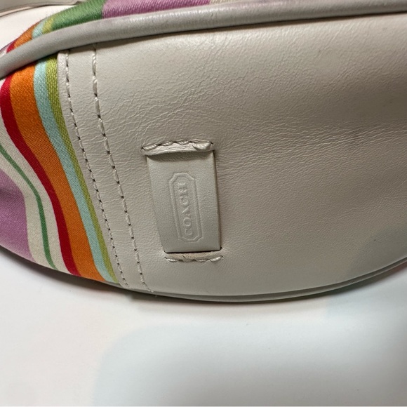 Coach Hampton Striped Crescent Hobo Bag, Style #F10702 - Picture 11 of 16